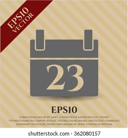 Ilustración vectorial de icono de calendario
