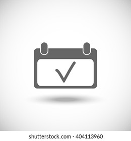 Calendar icon, vector illustration