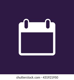 Calendar icon . Vector illustration