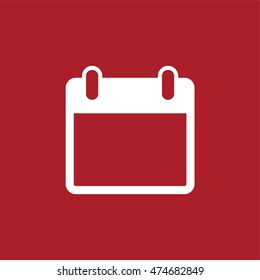 Calendar icon . Vector illustration