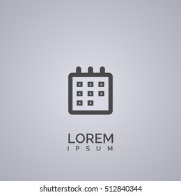 calendar icon. vector illustration