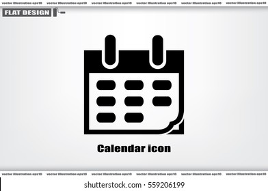 Calendar icon vector illustration.
