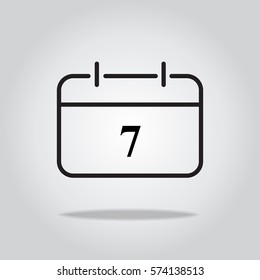 Calendar icon. Vector illustration
