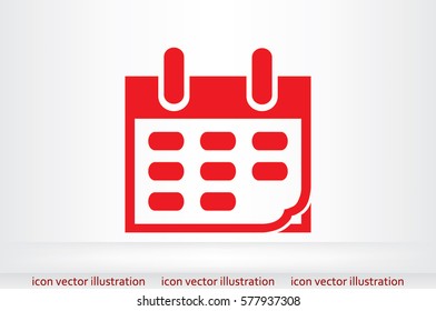 Calendar icon vector illustration.
