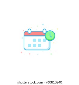 Calendar icon. Vector illustration