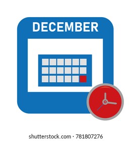 calendar icon, vector illustration.