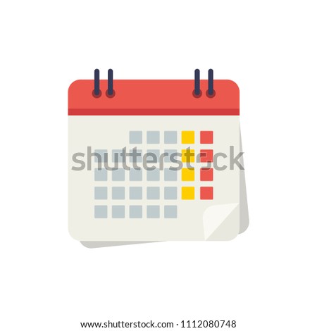 Calendar icon. Vector illustration.