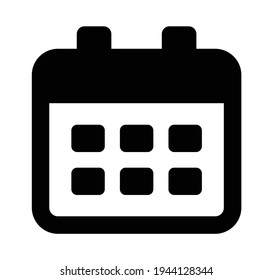 Icono de calendario, ilustración vectorial para cita.