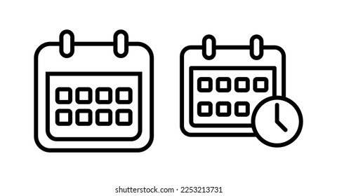 Calendar icon vector illustration. Calender sign and symbol. Schedule icon symbol