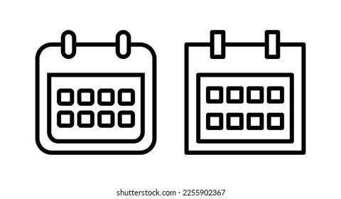 Calendar icon vector illustration. Calender sign and symbol. Schedule icon symbol