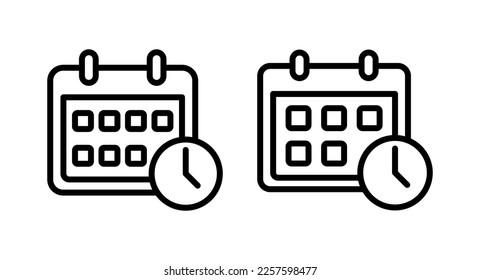 Calendar icon vector illustration. Calender sign and symbol. Schedule icon symbol
