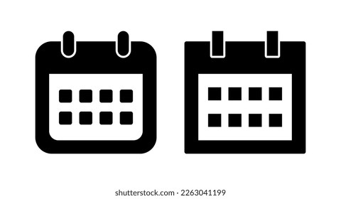 Calendar icon vector illustration. Calender sign and symbol. Schedule icon symbol