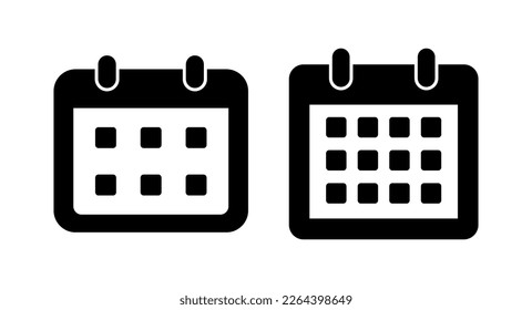 Calendar icon vector illustration. Calender sign and symbol. Schedule icon symbol