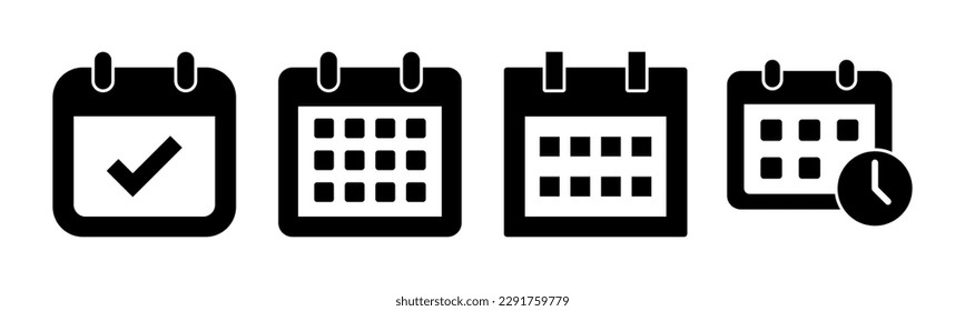 Calendar icon vector illustration. Calender sign and symbol. Schedule icon symbol