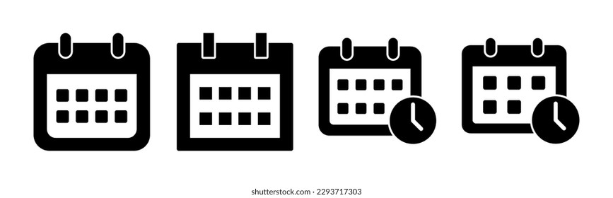 Calendar icon vector illustration. Calender sign and symbol. Schedule icon symbol