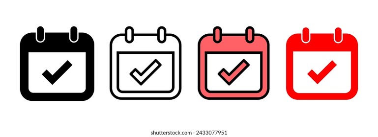 Calendar icon vector illustration. Calender sign and symbol. Schedule icon symbol