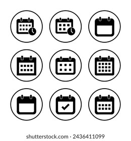 Calendar icon vector illustration. Calender sign and symbol. Schedule icon symbol