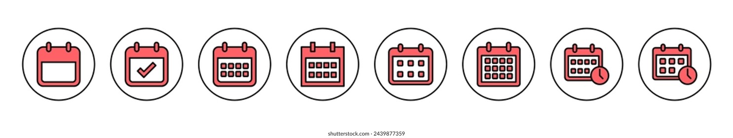 Calendar icon vector illustration. Calender sign and symbol. Schedule icon symbol