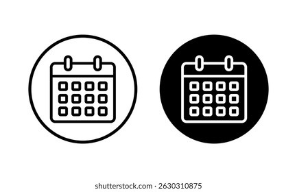Calendar icon vector illustration. Calender sign and symbol. Schedule icon symbol