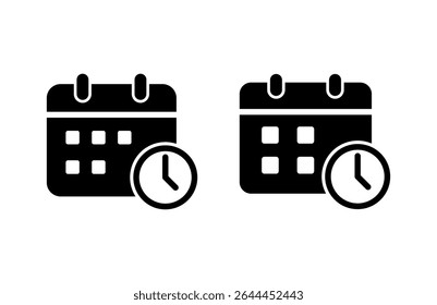 Calendar icon vector illustration. Calender sign and symbol. Schedule icon symbol