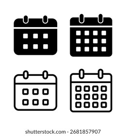 Calendar icon vector illustration. Calender sign and symbol. Schedule icon symbol