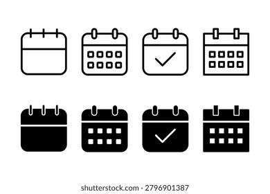 Calendar icon vector illustration. Calender sign and symbol. Schedule icon symbol