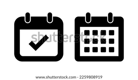 Calendar icon vector illustration. Calender sign and symbol. Schedule icon symbol