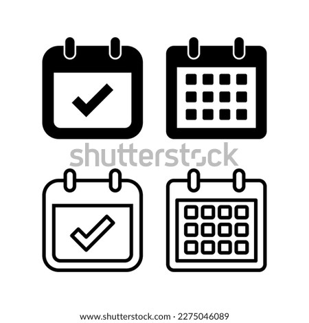 Calendar icon vector illustration. Calender sign and symbol. Schedule icon symbol