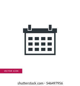 calendar icon vector illustration, can be used for web and design