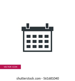 calendar icon vector illustration, can be used for web and design.