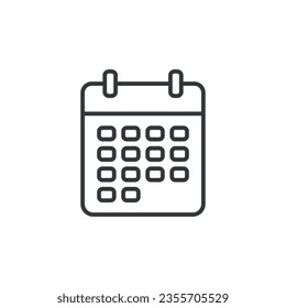 Calendar icon vector illustration. Date on isolated background. Schedule sign concept.