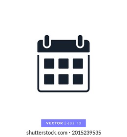 Calendar Icon Vector Illustration Design Template.