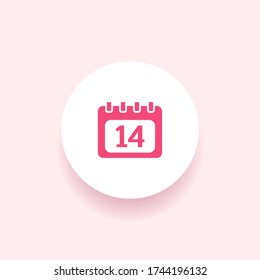 calendar icon. Vector illustration EPS 10.