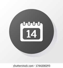 calendar icon. Vector illustration EPS 10.