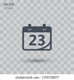icono de calendario. Ilustración del vector EPS 10.
