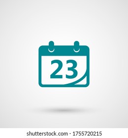 calendar Icon. Vector illustration EPS 10.