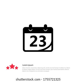 calendar Icon. Vector illustration EPS 10.