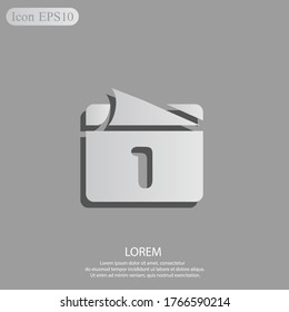 calendar Icon. Vector illustration EPS 10.
