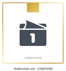 calendar Icon. Vector illustration EPS 10.