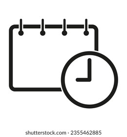 Calendar icon. Vector illustration. EPS 10.