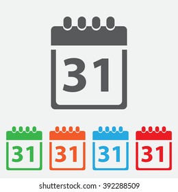 calendar icon vector illustration eps jpeg picture flat design web