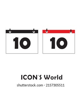 Calendar icon. Vector illustration eps10.