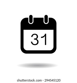calendar icon vector illustration eps10 on white background