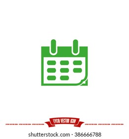 Calendar icon vector illustration eps10.