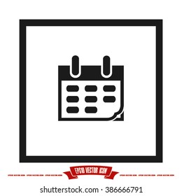 Calendar icon vector illustration eps10.