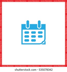 Calendar icon vector illustration eps10.