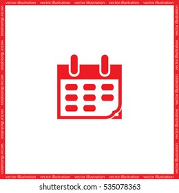 Calendar icon vector illustration eps10.