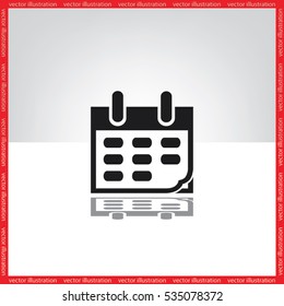 Calendar icon vector illustration eps10.