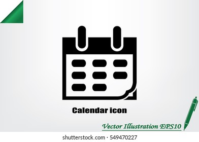 Calendar icon vector illustration eps10.
