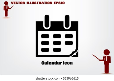 Calendar icon vector illustration eps10.